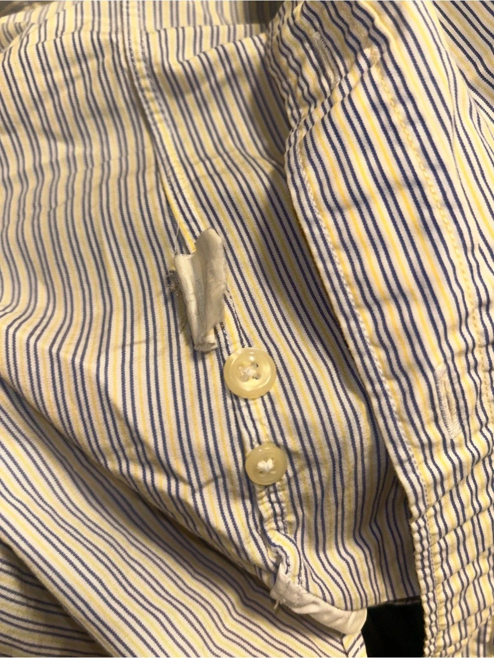 J Crew Casual Striped Button-Down Shirt - Blue/White